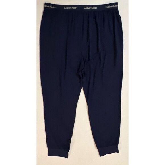 Calvin Klein NM2235410 Men Sz XL Navy Blue Modal Elastane Lounge Joggers Pants - Picture 4 of 10